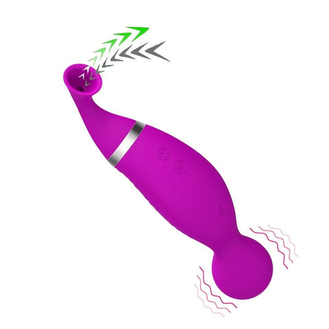 Romance Swan Dual Function Vibrator and Sucker by Baile - Clit Ticklers and Pulsators