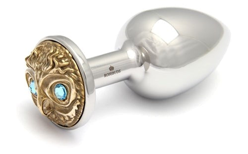 Rosebuds Owl Bronze Medium Plug - - Steel Sex Toys