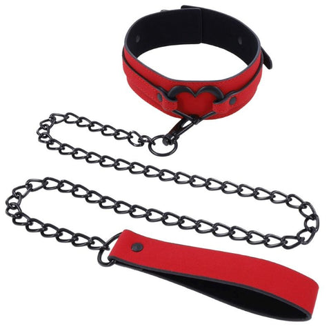 S&M Amor Collar And Leash Set by Sportsheets - Collars and Leads
