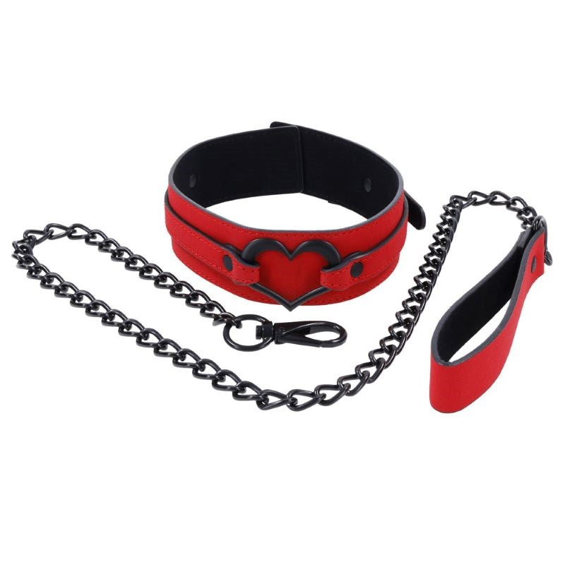 S&M Amor Collar and Leash - - Collars And Cuffs