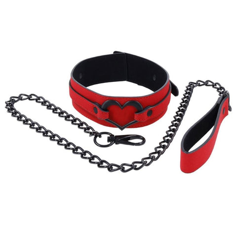 S&M Amor Collar And Leash Set by Sportsheets - Collars and Leads