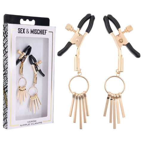 Sex and Mischief Verge Nipple Clamps by Sportsheets - Nipple and Clit Clamps
