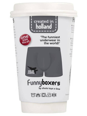 S-Line Funny Boxers Join My Strike Fighter by Shots Toys - Jocks and G-Strings