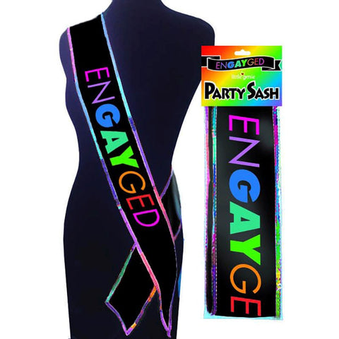 EnGAYged Sash Novelty Sash Sex Game by Little Genie - Sex Games, Coupons and Tricks