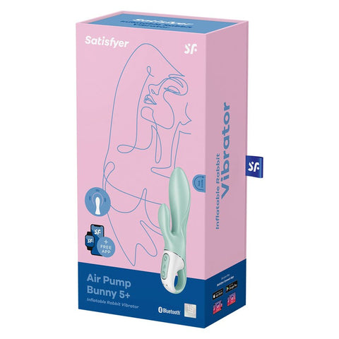 Air Pump Bunny 5 Inflatable Rabbit Vibrator by Satisfyer - Rabbit Vibrators