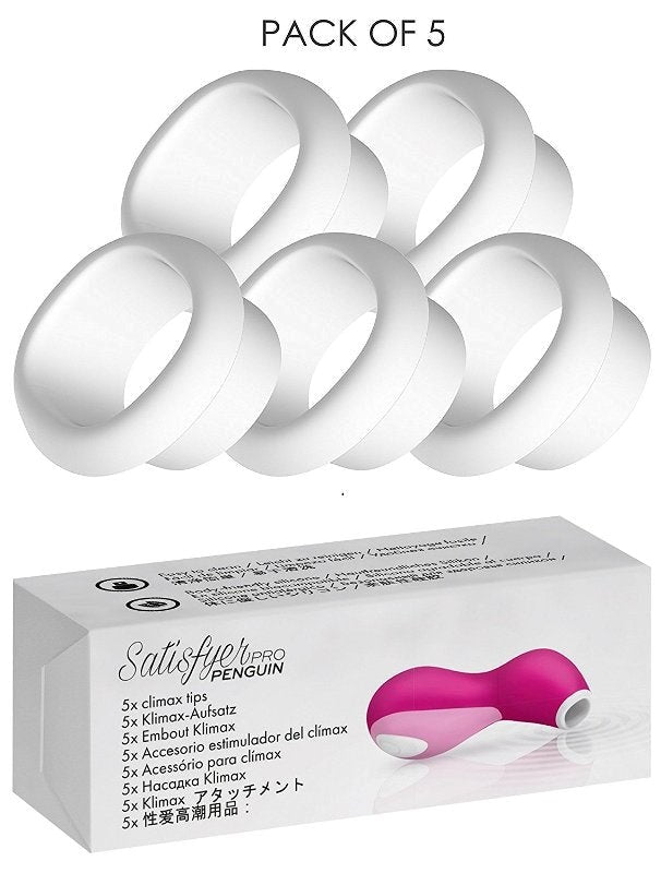 Satisfyer Pro Penguin Climax Heads 5 Pack - - Vibrator Accessories