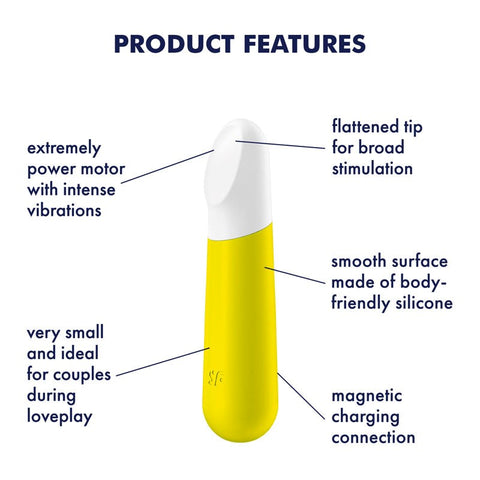 Ultra Power 12 Functions Bullet Vibrator by Satisfyer - Bullet Vibrators