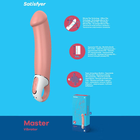 Vibes Master USB Rechargeable Vibrator by Satisfyer - Waterproof Vibrators