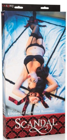 8 Points of Love Bed Restraint by California Exotics - Cuffs and Restraints