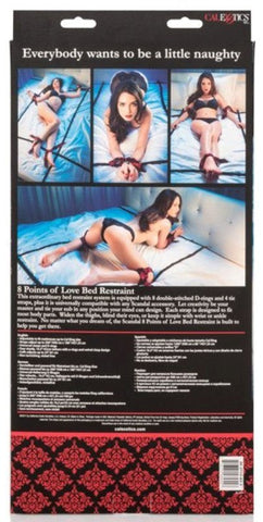 8 Points of Love Bed Restraint by California Exotics - Cuffs and Restraints
