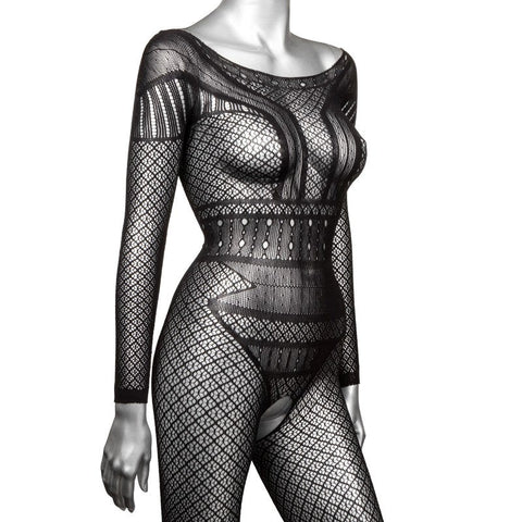 Scandal Full Length Lace Body Suit by California Exotics - Hosiery