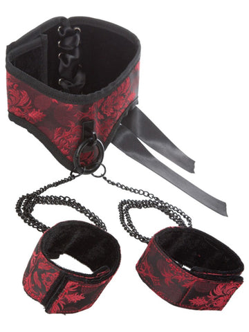 Scandal Posture Collar with Cuffs by California Exotics - Cuffs and Restraints