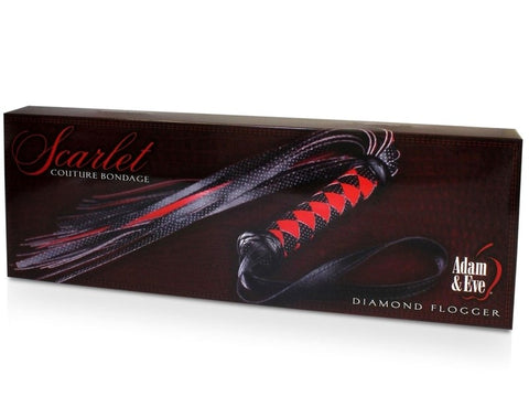 Scarlet Couture Diamond Flogger by Adam & Eve Sextoys - Whips And Crops