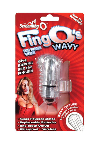 FingOs Wavy Finger Vibrator by Screaming O - Finger and Tongue Vibrators