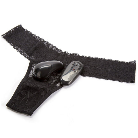 Secrets Vibrating Lace Thong by Xgen Products - Remote Control Vibrators