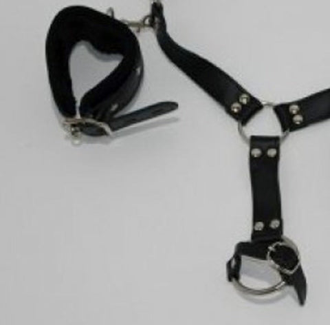Self Bondage Lower Body Harness by Hell's Couture - Cuffs and Restraints