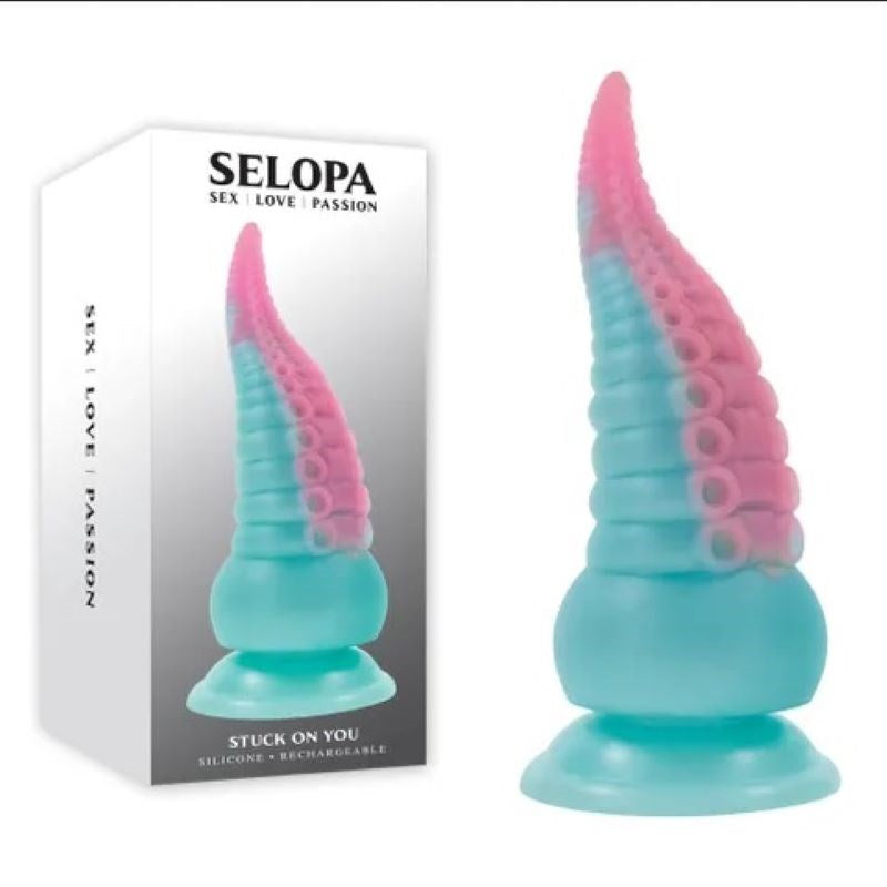 Selopa STUCK ON YOU Vibrating Tentacle Dildo - - Non-Realistic Dildos