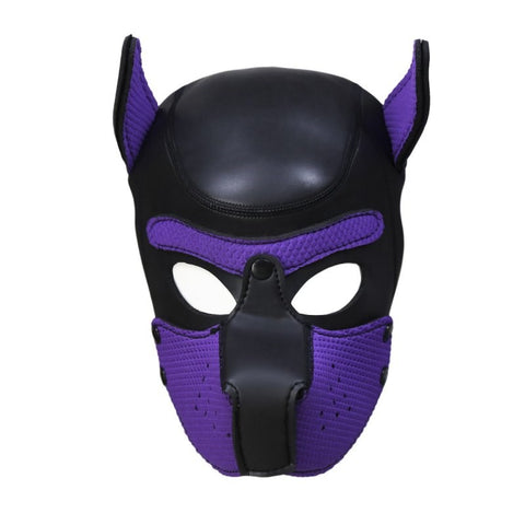 Senior Dog Leather Bondage Hood by BDStyle - Bondage Hoods