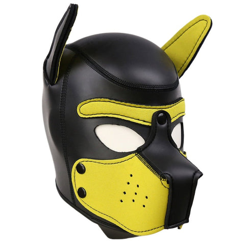 Senior Dog Leather Bondage Hood by BDStyle - Bondage Hoods