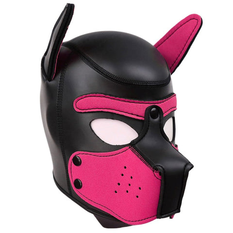 Senior Dog Leather Bondage Hood by BDStyle - Bondage Hoods