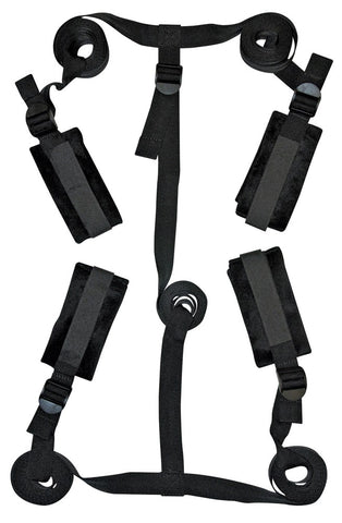 Sex & Mischief Bed Bondage Restraint Kit by Sportsheets - Bondage Kits