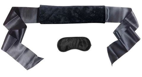 Sex & Mischief Satin And Fur Sex Strap by Sportsheets - Cuffs and Restraints