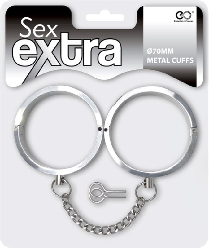 Sex Extra 70mm Metal Cuffs - - Collars And Cuffs