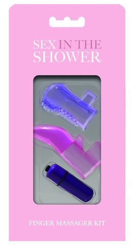 Sex in the Shower Finger Massager Kit by Sportsheets - Finger and Tongue Vibrators