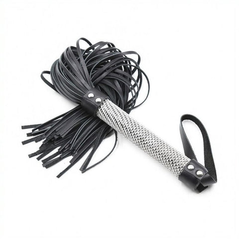 Shiny Handle Bondage Flogger Whip by BDStyle - Whips And Crops