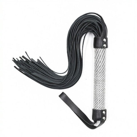 Shiny Handle Bondage Flogger Whip by BDStyle - Whips And Crops