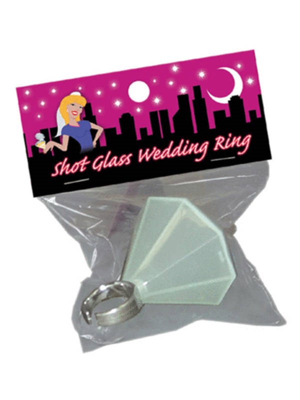 Shot Glass Wedding Ring - - Bachelorette and Bucks