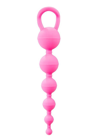 Six Balls Chain Anal Beads by Shots Toys - Anal Beads and Balls