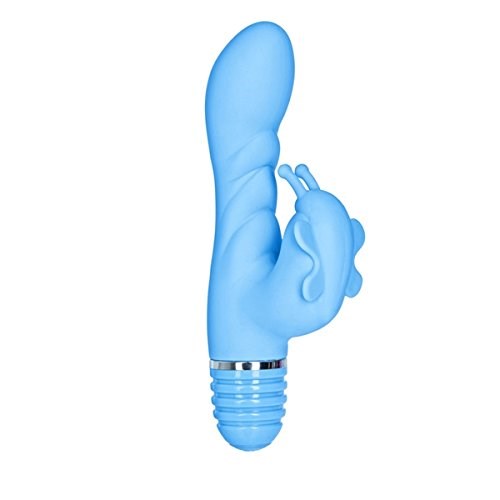 Silicone Bendies Bendi Butterfly Blue - - Rabbit Vibrators