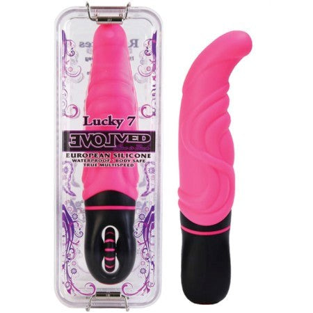 Silicone Roulette Lucky 7 Pink - - G-Spot Vibrators