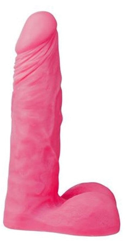 Simplx Realistic 8 inch Dong with Scrotum Pink - - Realistic Dildos