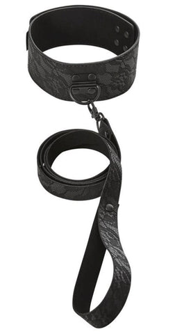Sincerely Locking Lace Collar and Leash by Sportsheets - Collars and Leads