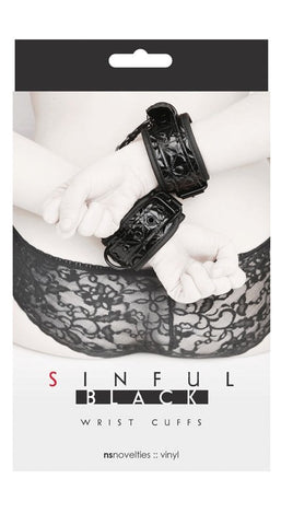 Sinful Wrist Cuffs Adjustable by NS Novelties - Cuffs and Restraints