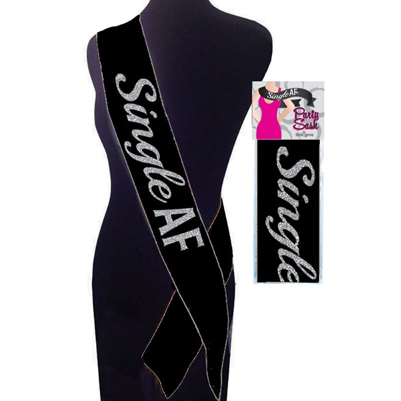 Single AF Sash - - Party Gifts and Novelties