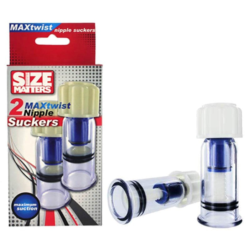 Size Matters Max-Twist Nipple Suckers - - Breast and Nipple Toys