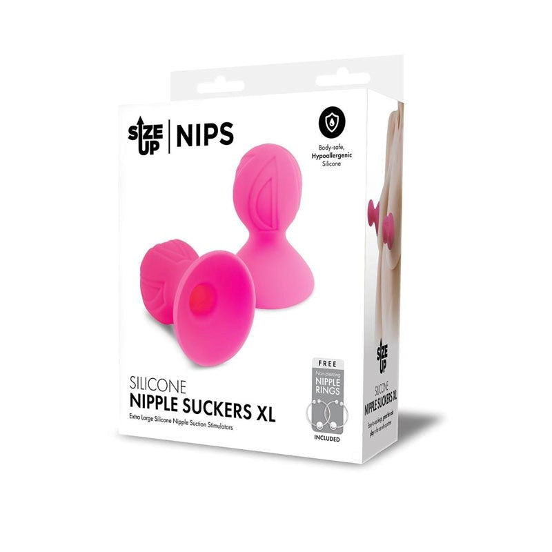 Size Up Silicone Nipple Suckers XL - - Nipple and Clit Clamps