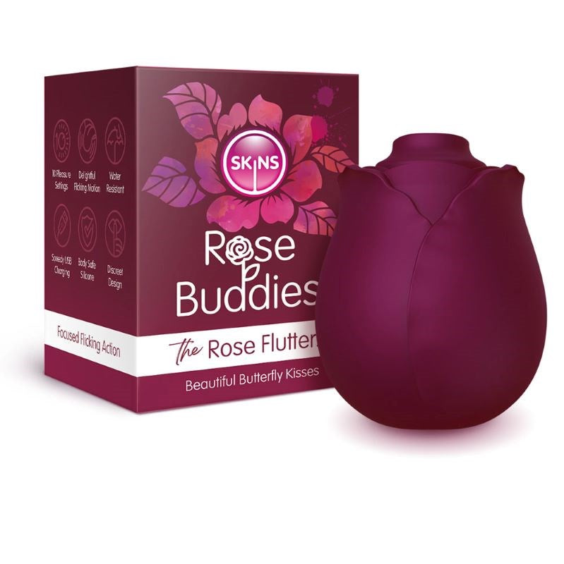 Skins Rose Buddies - The Rose Flutterz - - Finger and Tongue Vibrators