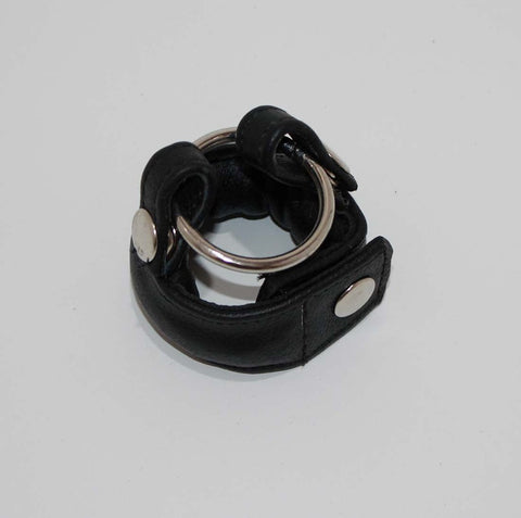 Slick Weighted Cock Ring by Hell's Couture - Ball and Cock Toys