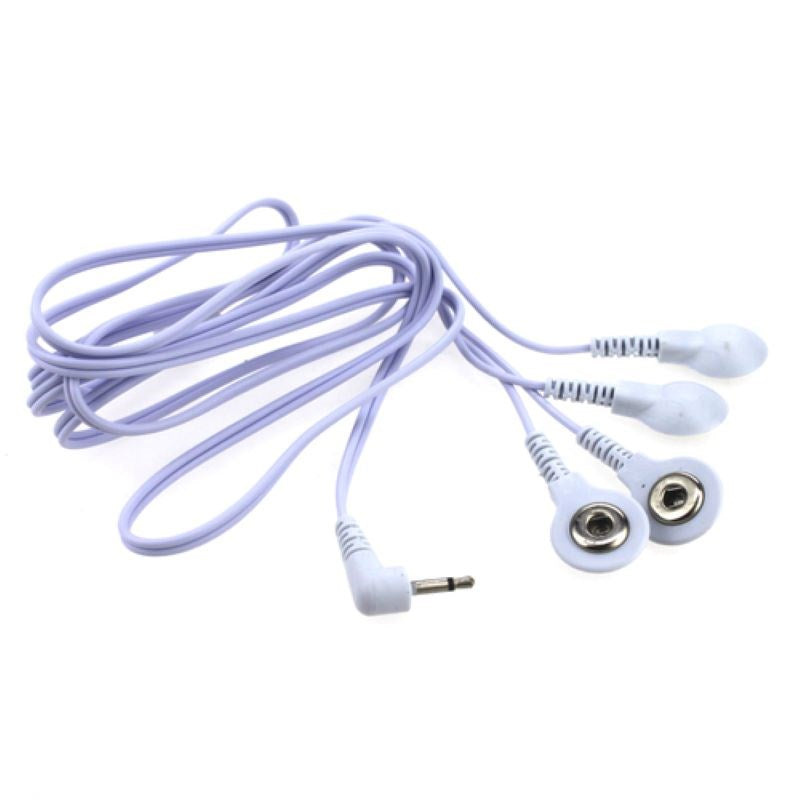 Snap Electrode Lead Wires 4 In 1 - - Electro Sex