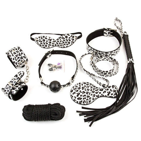 Snow Leopard Bondage Kit 8 Piece by BDStyle - Bondage Kits