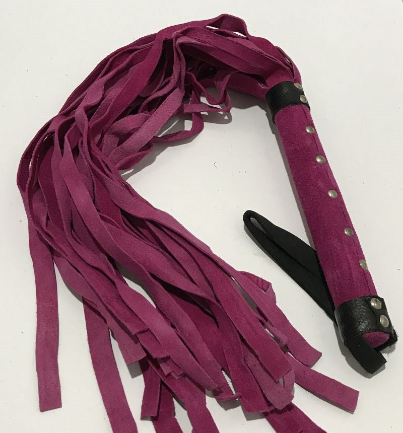 Soft Suede Bondage Flogger - - Whips And Crops