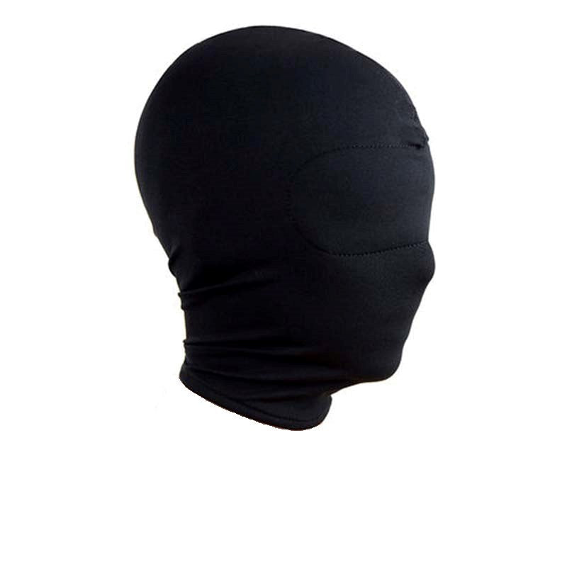 Spandex Hood With Padded Blindfold - - Bondage Hoods