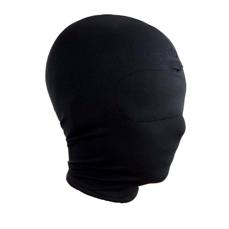 Spandex Hood With Padded Blindfold - - Bondage Hoods