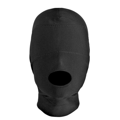 Spandex Open Mouth Hood With Padded Blindfold by BDStyle - Bondage Hoods