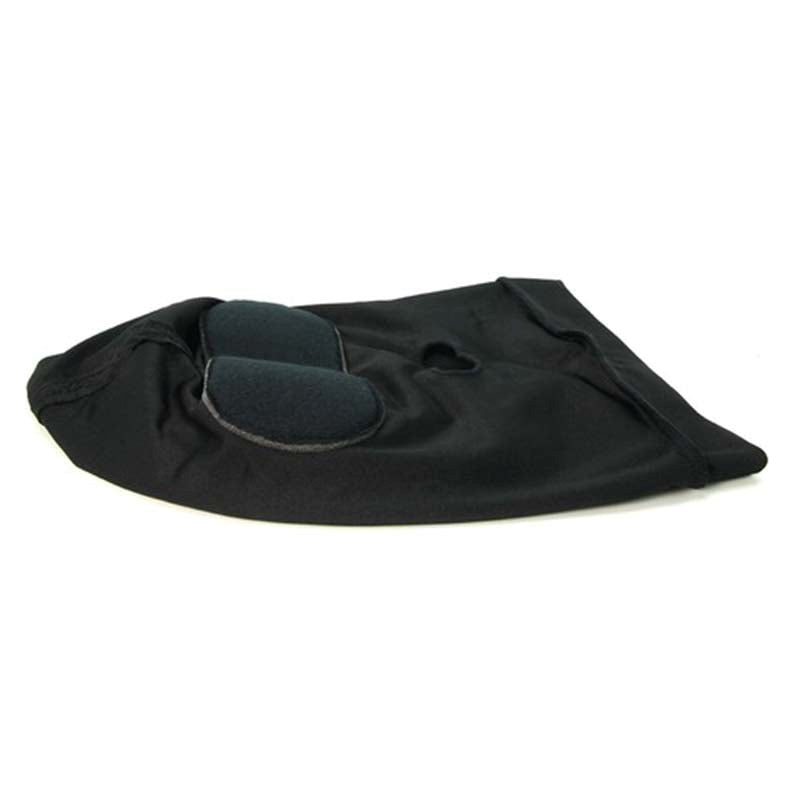 Spandex Open Mouth Hood With Padded Blindfold - - Bondage Hoods