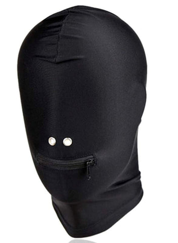 Spandex Zipper Mouth Hood by BDStyle - Bondage Hoods